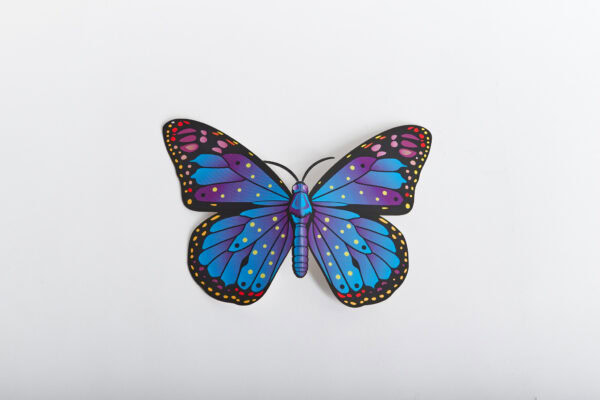 Invitación en forma de mariposa